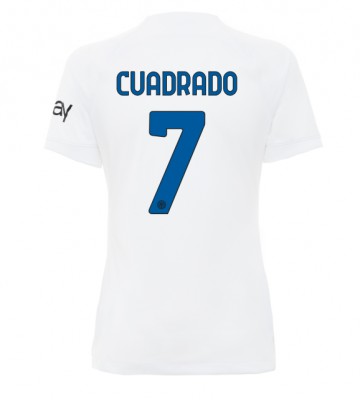 Inter Milan Juan Cuadrado #7 Koszulka Wyjazdowych Kobiety 2023-24 Krótki Rękaw
